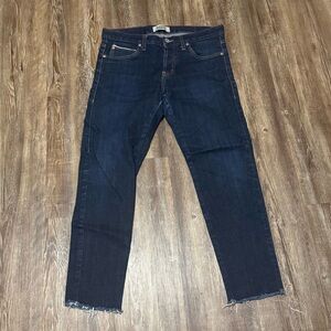 Naked & Famous Selvedge Jeans Women's 33 Super Skinny Guy Dark Wash Rigid Denim